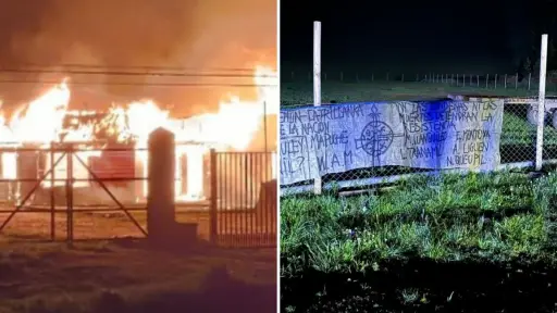 Casa y galpón resultaron destruidos tras ataque incendiario adjudicado por la Weichan Auka Mapu