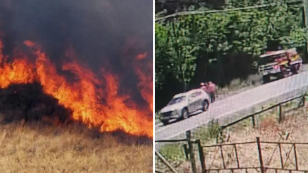 Corte de cables habría provocado incendio de pastizales en Los Ángeles, Diario La Tribuna