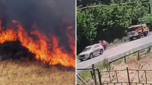 Corte de cables habría provocado incendio de pastizales en Los Ángeles