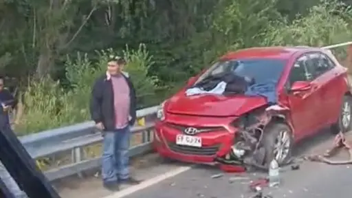 Precaución: Accidente vehicular camino a Santa Bárbara