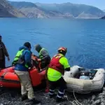 Equipos de rescate Laguna Laja en Antuco, La Tribuna