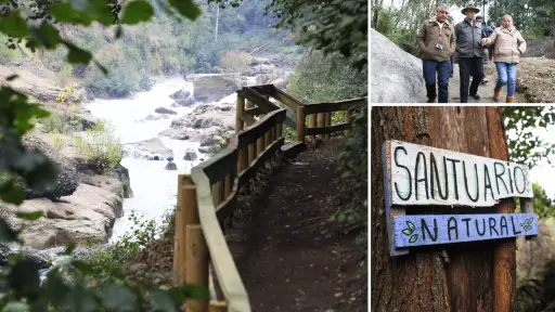 Sin comercio ambulante: detallan las características del nuevo sendero a los Saltos del Laja