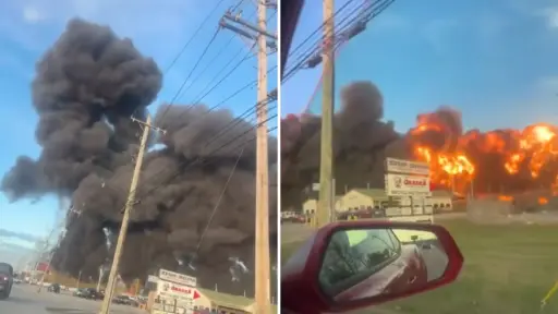 Avión de carga chocó y explotó dejando al menos 7 fallecidos y 11 heridos en Kentucky 