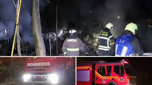 Incendio destruye una vivienda en Villa Las Delicias: dos adultos mayores damnificados