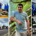 Camioneros realizaron emotiva romería en honor a Edgardo Acevedo en Los Ángeles