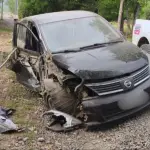 Vehículo chocó contra un poste de alumbrado público y fue abandonado un sector rural de Alto Biobío, Diario La Tribuna
