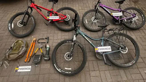 Tres detenidos tras rastreo de bicicletas robadas con GPS y hallazgo de especies sustraídas en Concepción