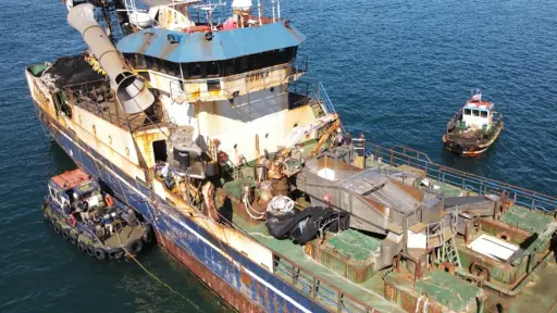 Familias del Bruma logran suspensión del buque Cobra: temen que la mantención obstaculice la investigación