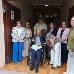 Celebran cumpleaños 101 de ex carabinero en Los Ángeles, Cedida