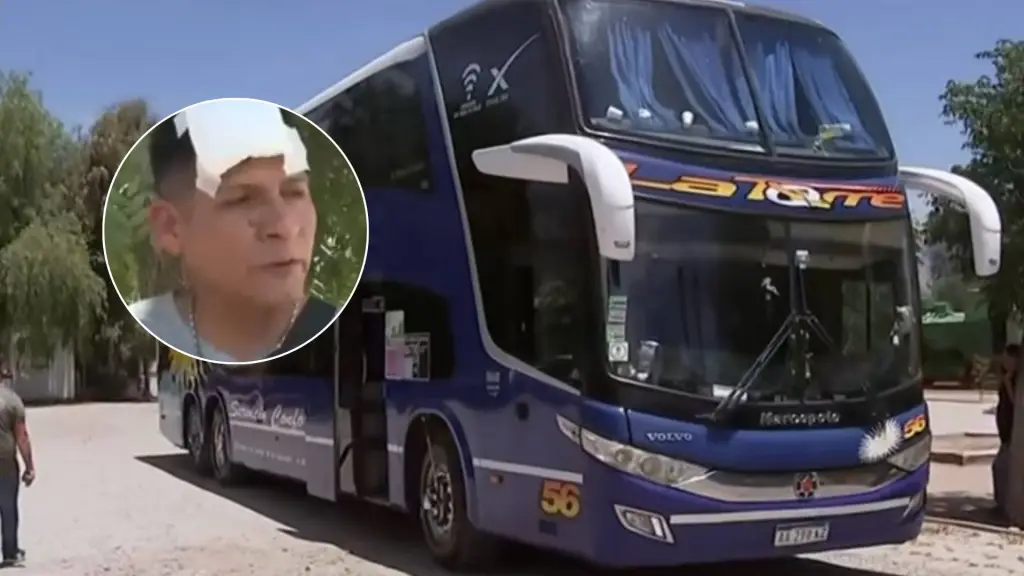 Los asaltantes redujeron al conductor y a varios pasajeros mediante amenazas y agresiones físicas., Captura de pantalla T13.