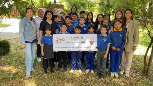 Escuela rural de Negrete reunió más de $10 millones para la Teletón: Fue un trabajo en comunidad, todos unidos