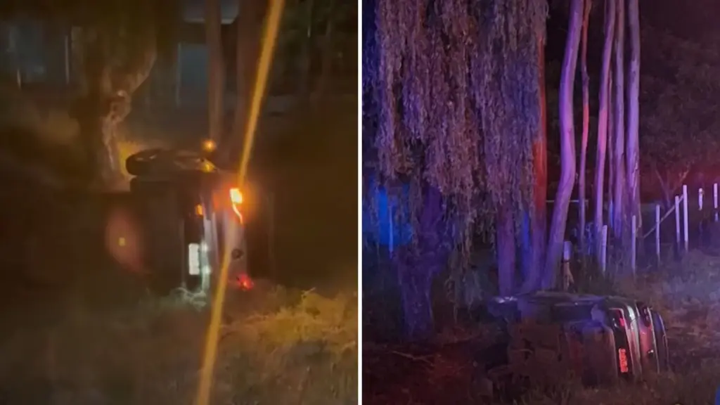 Conductor habría volcado tras intentar evadir a un perro en Laja, Emergencias Laja