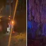 Conductor habría volcado tras intentar evadir a un perro en Laja, Emergencias Laja