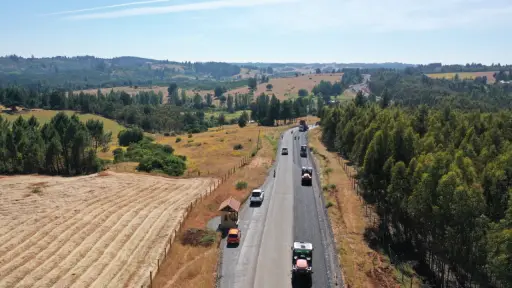 Obras de pavimentación en la ruta Yumbel-Rere registran un 60% de avance