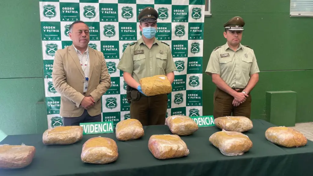 Droga fue incautada por el O.S.7 de Carabineros, Ministerio Público