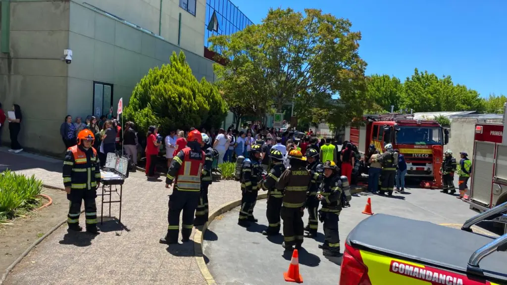 Simulacro en Hospital Base de Los Ángeles, Complejo Asistencial de Los Ángeles.