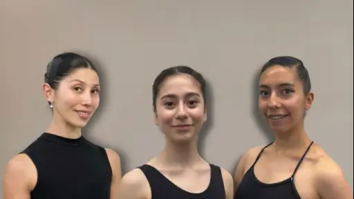 Tres bailarinas de Los Ángeles participarán en curso internacional de escuelas de Santiago y París