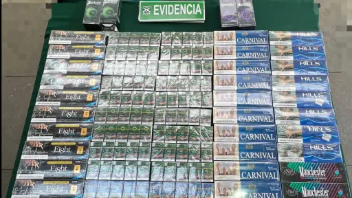 Contrabando de cigarrillos: mujer detenida en pleno centro de Los Ángeles