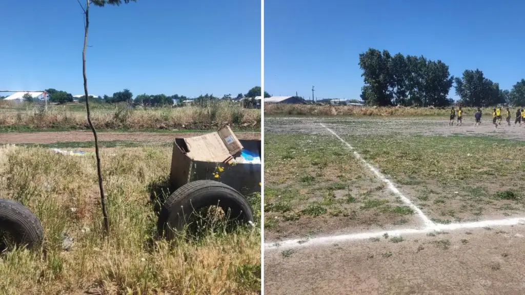 Canchas América y El Bolsón en Los Ángeles presentan grave estado de descuido , Diario La Tribuna