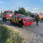 Incendio forestal mantiene a las autoridades en alerta ante el inminente riesgo de incendio a viviendas., Diario La Tribuna