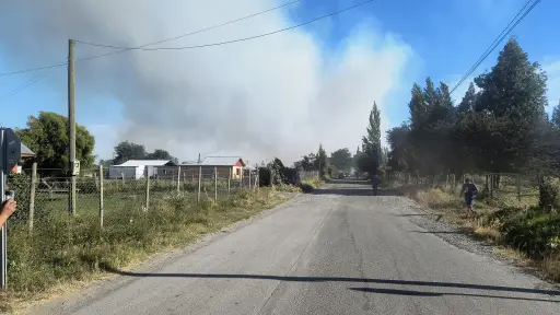 Incendio forestal en Los Ángeles estaría a 10 metros de viviendas