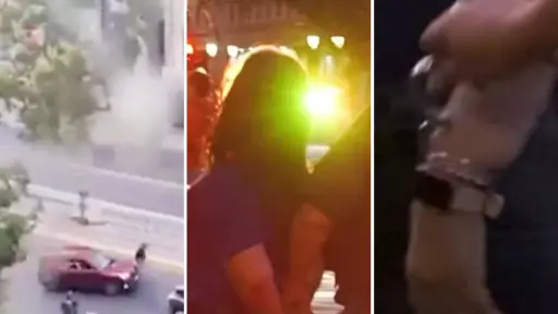 Mujer atropelló a manifestante en protesta posterior a elecciones presidenciales en pleno centro de Santiago