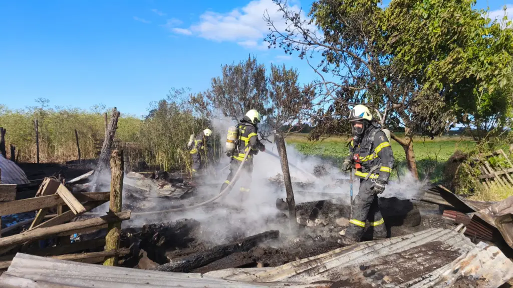 Incendio de bodega y corral de animales movilizó a Bomberos hasta sector rural de Los Ángeles, Bomberos de Los Ángeles