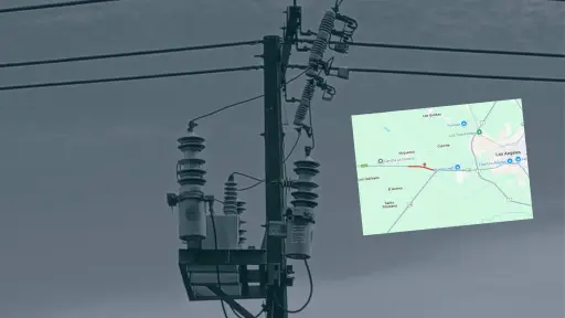 Tramo de la Ruta Q-34 en Los Ángeles se mantuvo sin energía eléctrica este viernes