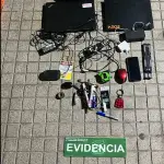 Artículos recuperados por Carabineros en Nacimiento, Cedida