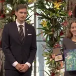 Ana Corina Sosa Machado, hija de la líder opositora, fue recibida con una ovación de pie por los asistentes., redes sociales