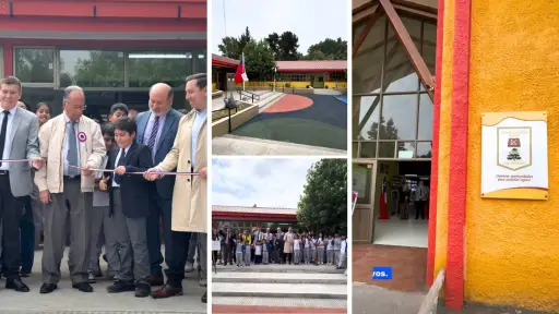 Inauguran obras de modernización en la Escuela El Nogal en Los Ángeles: proyecto supera los  millones