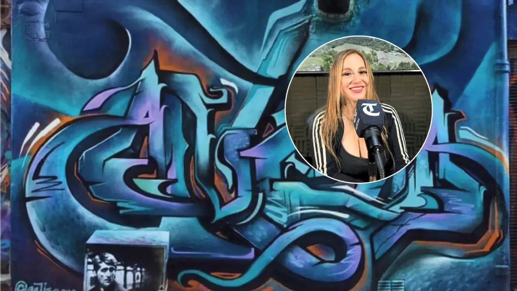 “Antisa”, la grafitera y diseñadora angelina compartió los detalles de una trayectoria que comenzó en las aulas escolares., Diario La Tribuna
