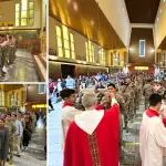 Ceremonia religiosa reúne a militares y familias del Destacamento de Montaña en Los Ángeles