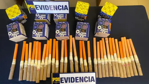 Adiós pirotécnica: PDI detuvo a persona que vendía fuegos artificiales por medio de redes sociales