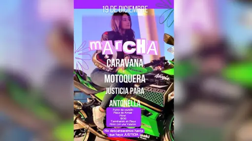 Marcha motoquera en Los Ángeles exigirá justicia a un año de la muerte de Antonella Condell