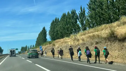 GALERÍA: Captan a peregrinos camino al Santuario de San Carlos Purén para celebrar víspera de fiesta religiosa