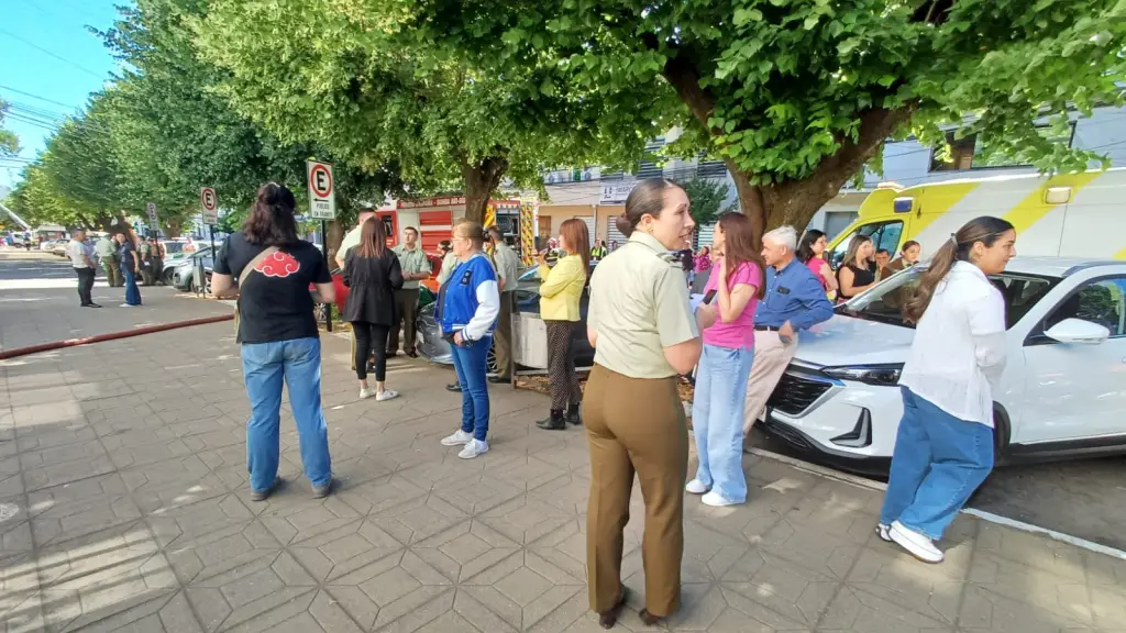 Simulacro de incendio / La Tribuna