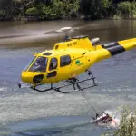 Helicóptero de Conaf en combate de incendio forestal, Conaf