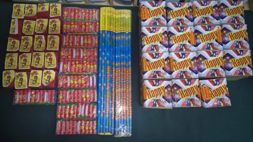 Detienen a dos personas por porte de fuegos artificiales en la Ruta 5 Sur en el Biobío