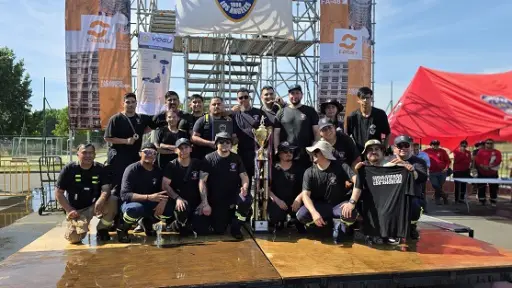 Cuarta Compañía Bomba Chile-España se coronó como ganadora del Desafío de Bomberos 2025