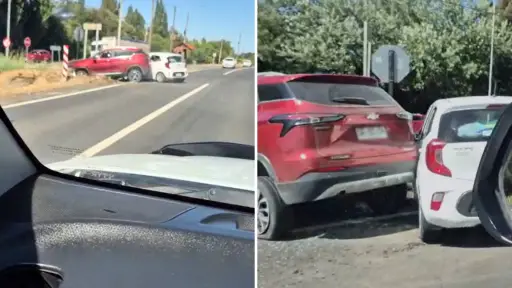 Accidente de alta energía entre dos vehículos en camino Santa Fe: habría dos mujeres lesionadas