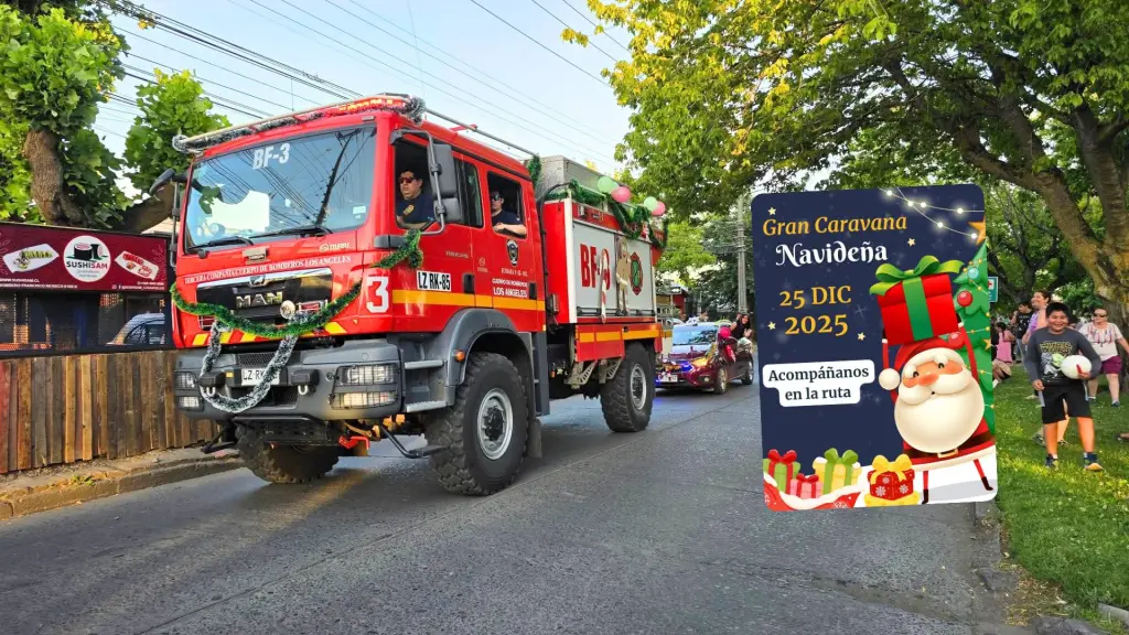 Caravana del cuerpo de Bomberos de Los Ángeles