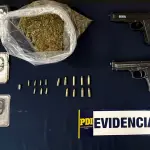 Droga, armas de fuego y munición, entre otras especies, fueron incautados en el operativo. , PDI Araucanía