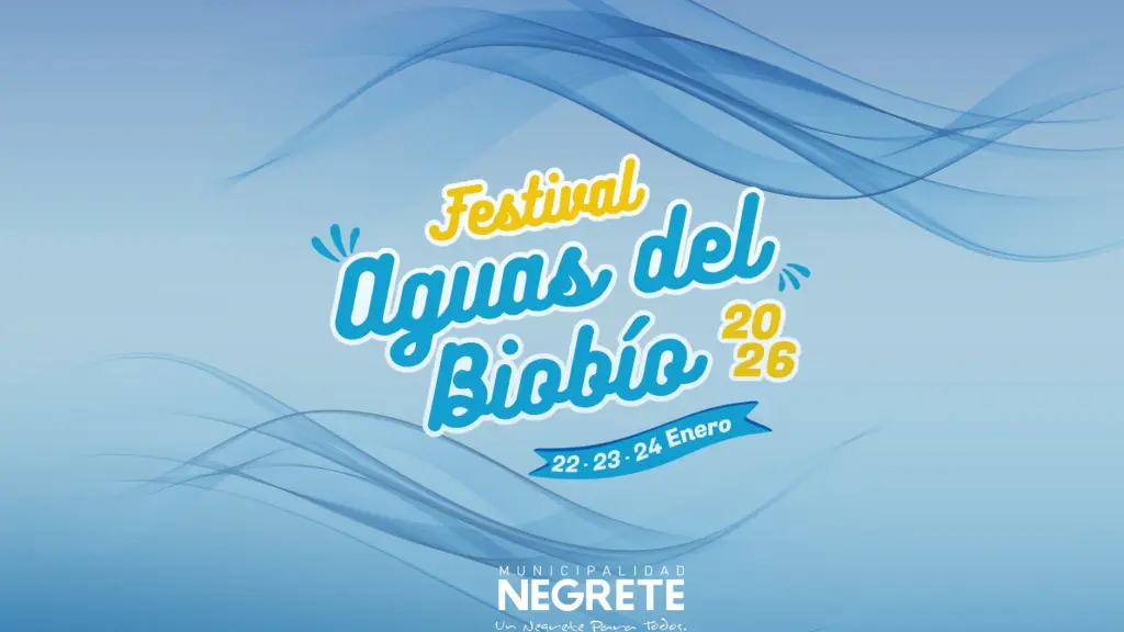 El alcalde Alfredo Peña informó en el lanzamiento oficial, la parrilla de artistas del Festival Aguas del Biobío 2026, acompañado por los concejales y el animador Cristián Cárcamo.
