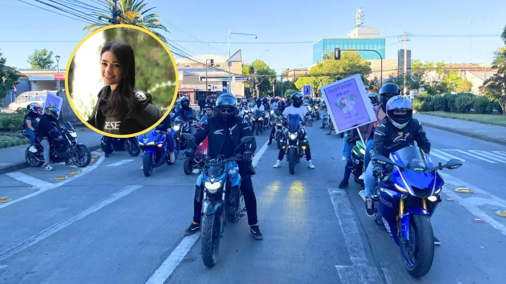 Antonella Condell marcha exigió justicia en Los Ángeles
