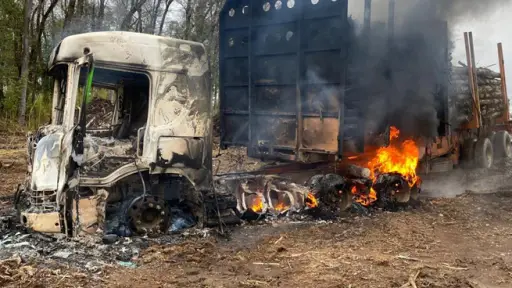 Ataque incendiario en Nueva Imperial