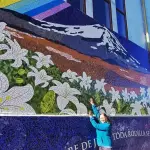 La historia de María Angélica Romero y los mosaicos de la Catedral de Los Ángeles, Cedida