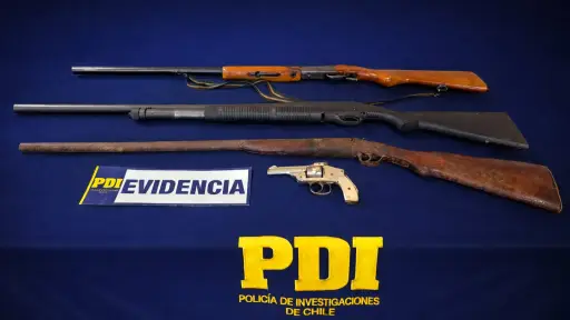 Recuperan revólveres, pistolas y escopetas en fiscalizaciones de armas en Cautín