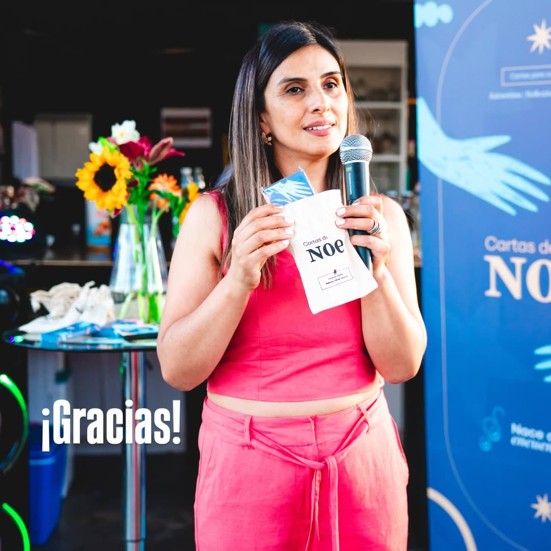 Noelia Carrasco durante lanzamiento de  / @noeliacarrasco_coach