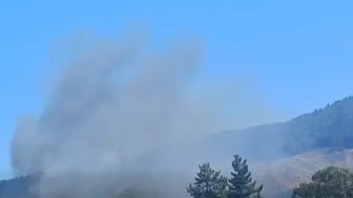 Incendio forestal en Ruta 146 en Yumbel es controlado por equipos de emergencia